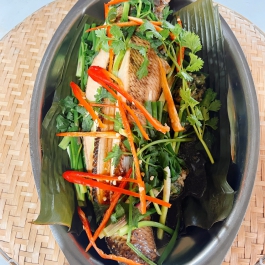 CÁ LÓC HẤP CỐM